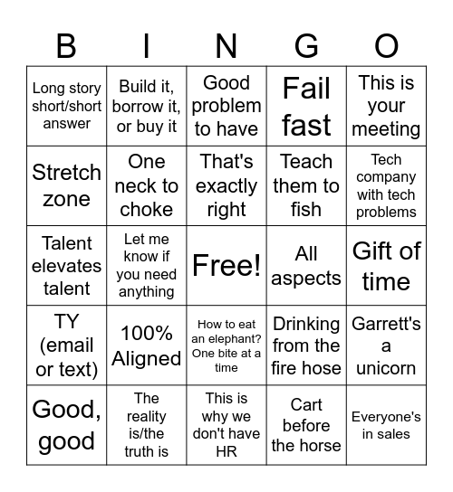 Domingo Bingo Card