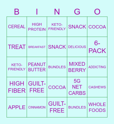 MAGIC SPOON BINGO Card