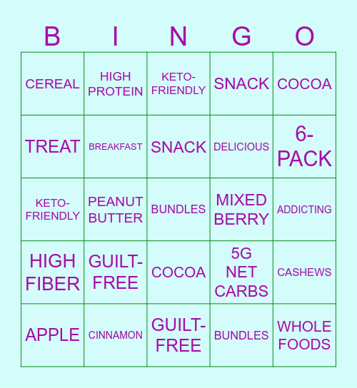 MAGIC SPOON BINGO Card