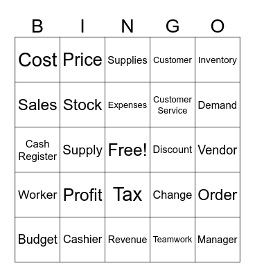 Buisness Bingo Card