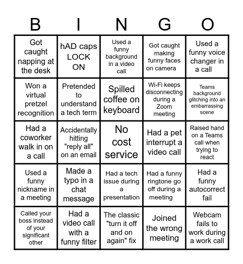 Is this you? Bingo Card