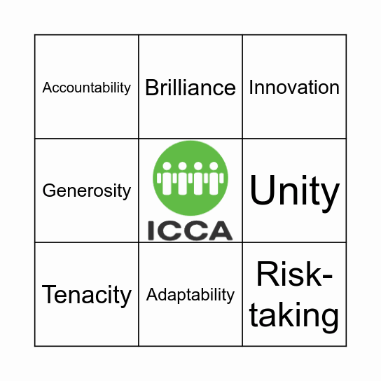 ICCA Leadership Bingo Card