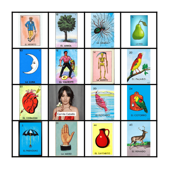 Loteria Bingo Card