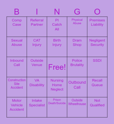 Headset Hustlas Bingo Card