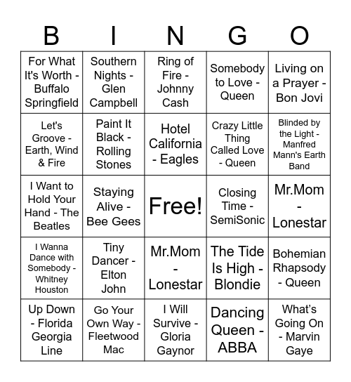Multi-Lakes Bar Bingo Card
