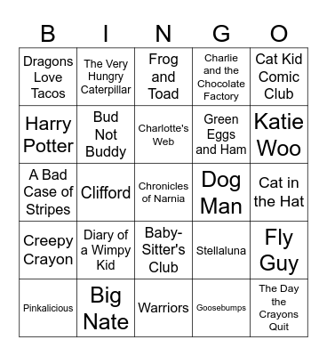 Nevada Reading Week Class Bingo Monday Bingo Card