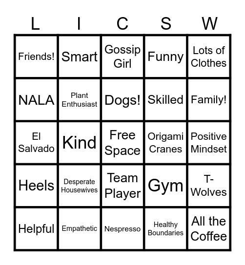 Alex Bingo Card