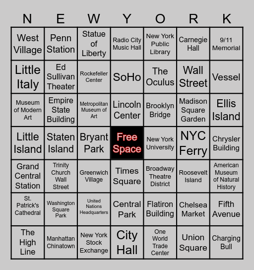 BINGO - March 2025 Bingo Card