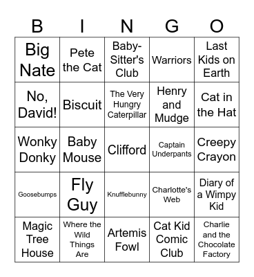 Nevada Reading Week Class Bingo Monday Bingo Card