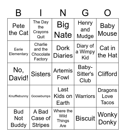 Nevada Reading Week Class Bingo Tuesday Bingo Card