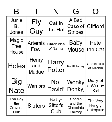 Nevada Reading Week Class Bingo Wednesday Bingo Card