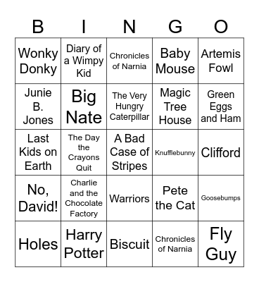 Nevada Reading Week Class Bingo Wednesday Bingo Card