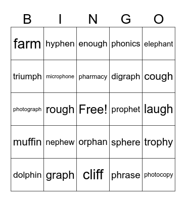 /ff/ Sound Bingo Card