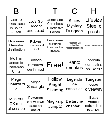 POKEMON DAY 2025 Bingo Card