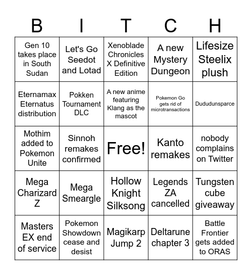 POKEMON DAY 2025 Bingo Card