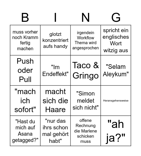 Carlos Bingo 26.02.25 Bingo Card
