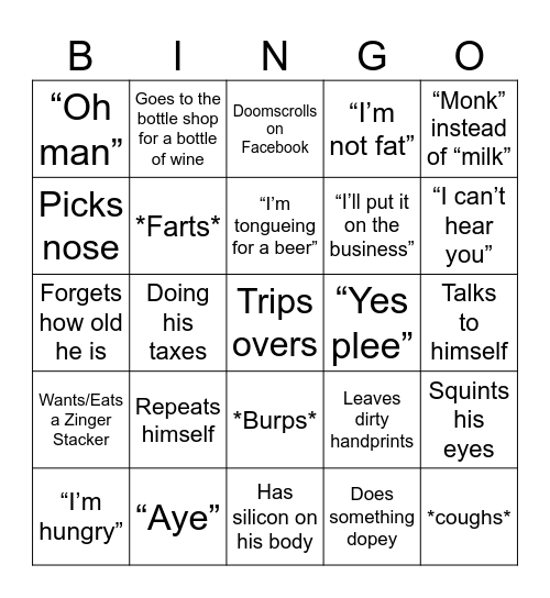 “Davie” Bingo 2.0 Bingo Card