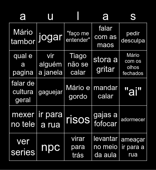 9ºE core Bingo Card