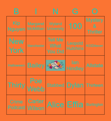 Book Club Bingo Card