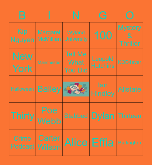 Book Club Bingo Card