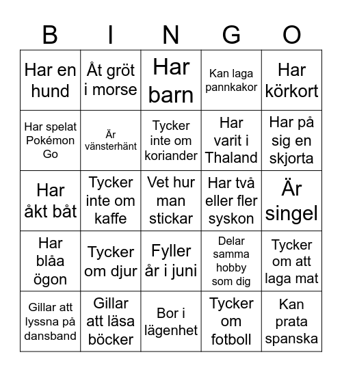 Mingelbingo Card