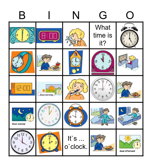Lesson 17 for 3rd grade Bingo Card