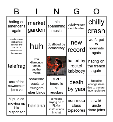 shadow wizard organisation saturday bingo Card