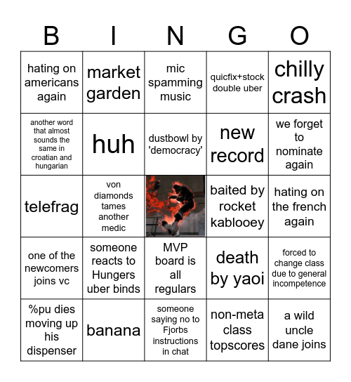 shadow wizard organisation saturday bingo Card