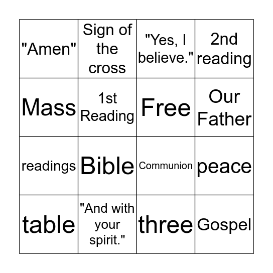 Chapter 23 BINGO Card