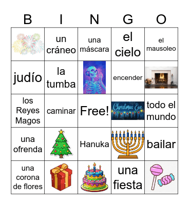 Ch. 5- Las celebraciones Bingo Card