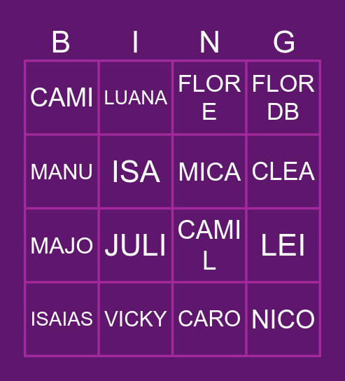 bReackNA Bingo Card