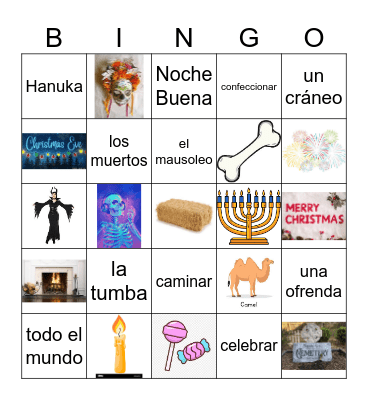 Ch. 5- Las celebraciones Bingo Card