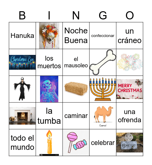 Ch. 5- Las celebraciones Bingo Card