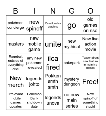 pokémon day presents 2025 Bingo Card