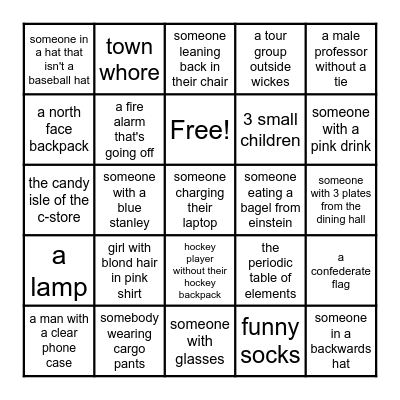 Clocked! Bingo Card