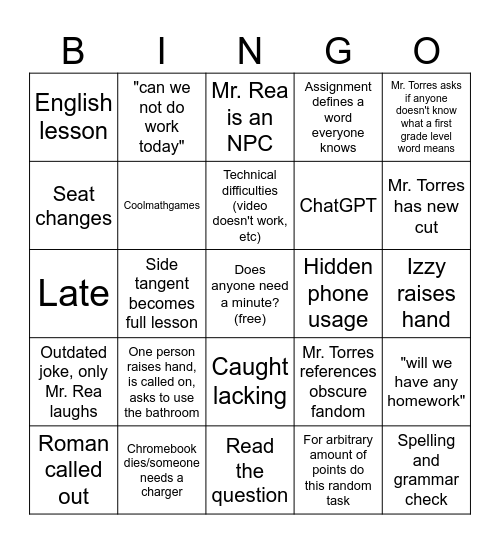 Mr. Torres history bingo v2 Bingo Card
