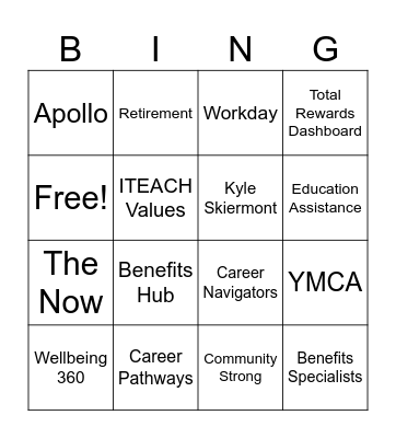 Nebraska Medicine Bingo Card