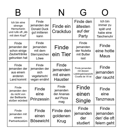 Partyyyybingo 50 Bingo Card