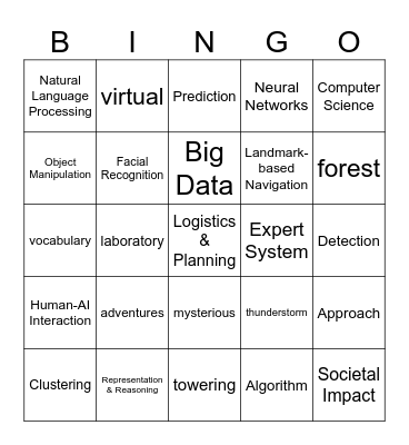 AI Bingo Card