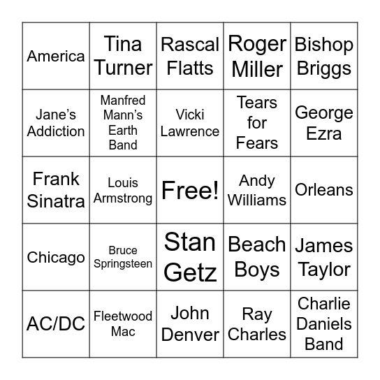 Geography Bingo Card