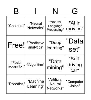A.I Bingo Card