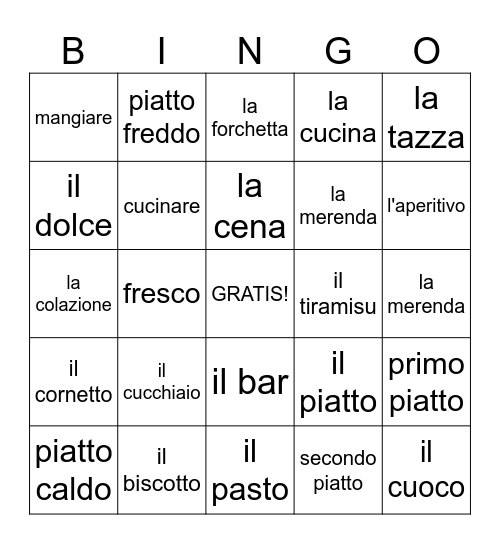 Not my name Quarterback! Bingo Card