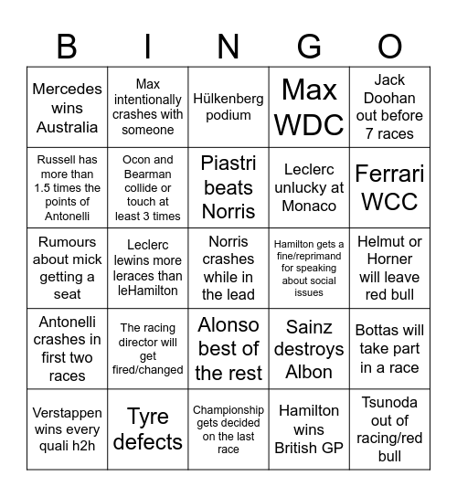 Bleh :p Bingo Card