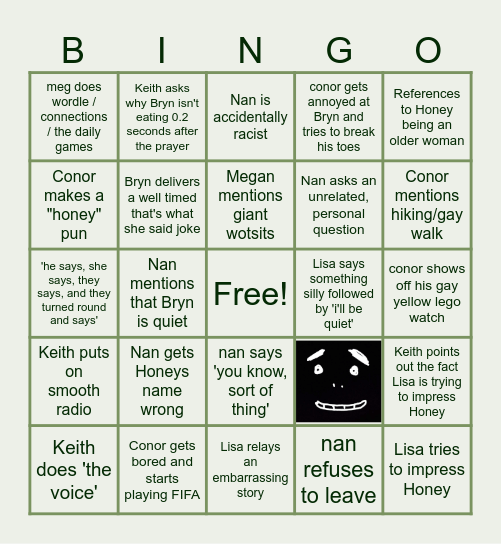 Ballenger Bingo Card