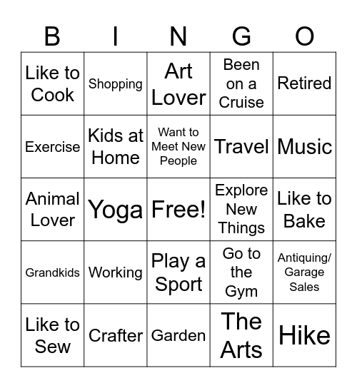ETHEL Bingo Card