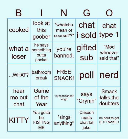 CASEOH BINGO 2 Bingo Card