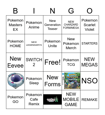 Pokemon Day 2024 Bingo Card