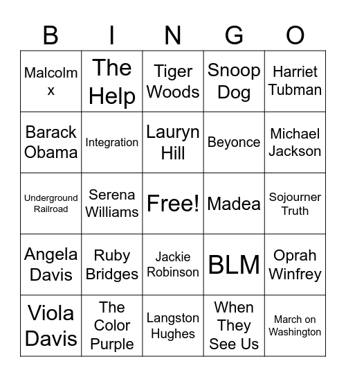 BSU Bingo Extravaganza! Bingo Card