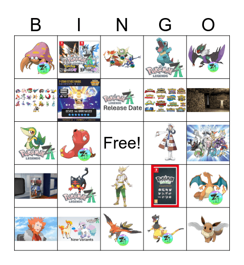 Pokémon Day 2025 Bingo Card