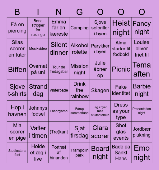 Bingo 2025🦍🦖 Bingo Card